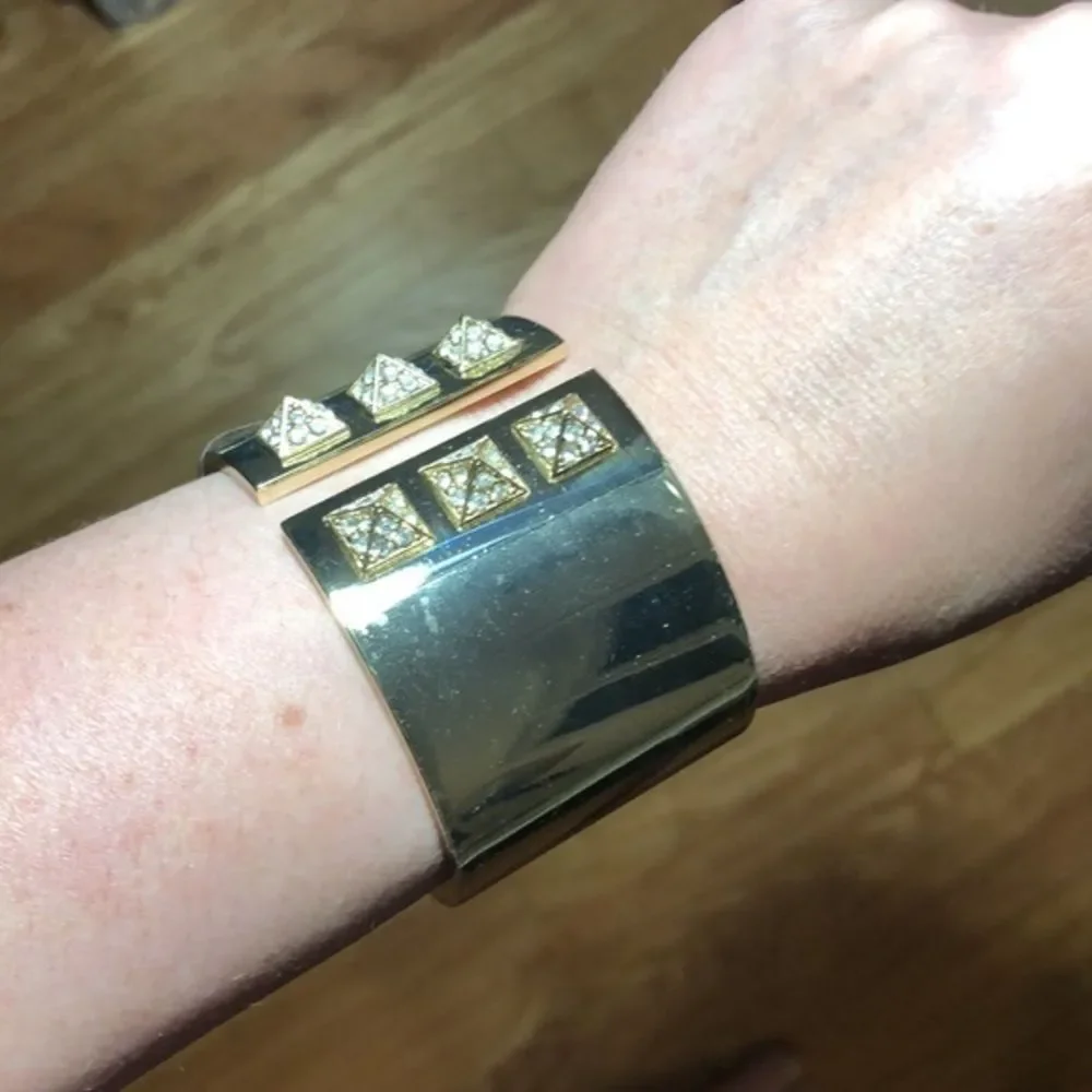 Victoria’s Secret gold toned bracelet with rhinestones